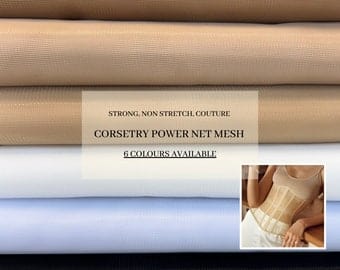 Corsetry Power net mesh fabric Soft Strong No stretch Net for  