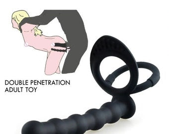 Double Penetration Bead Dildo - Vagina Anal Sex- Sex Toy For Couple - Anal  Plug - Adult Sex Toys