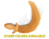 Puppy Tail Butt Plug with Long Golden Retriever Faux Fur, Human Pup, BDSM Fetish Toy