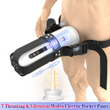 Automatic Telescopic Heating Male Masturbator Electric Pocket Pussy Blowjob Machine Sex Toys Adult Goods for Man Penis Massager