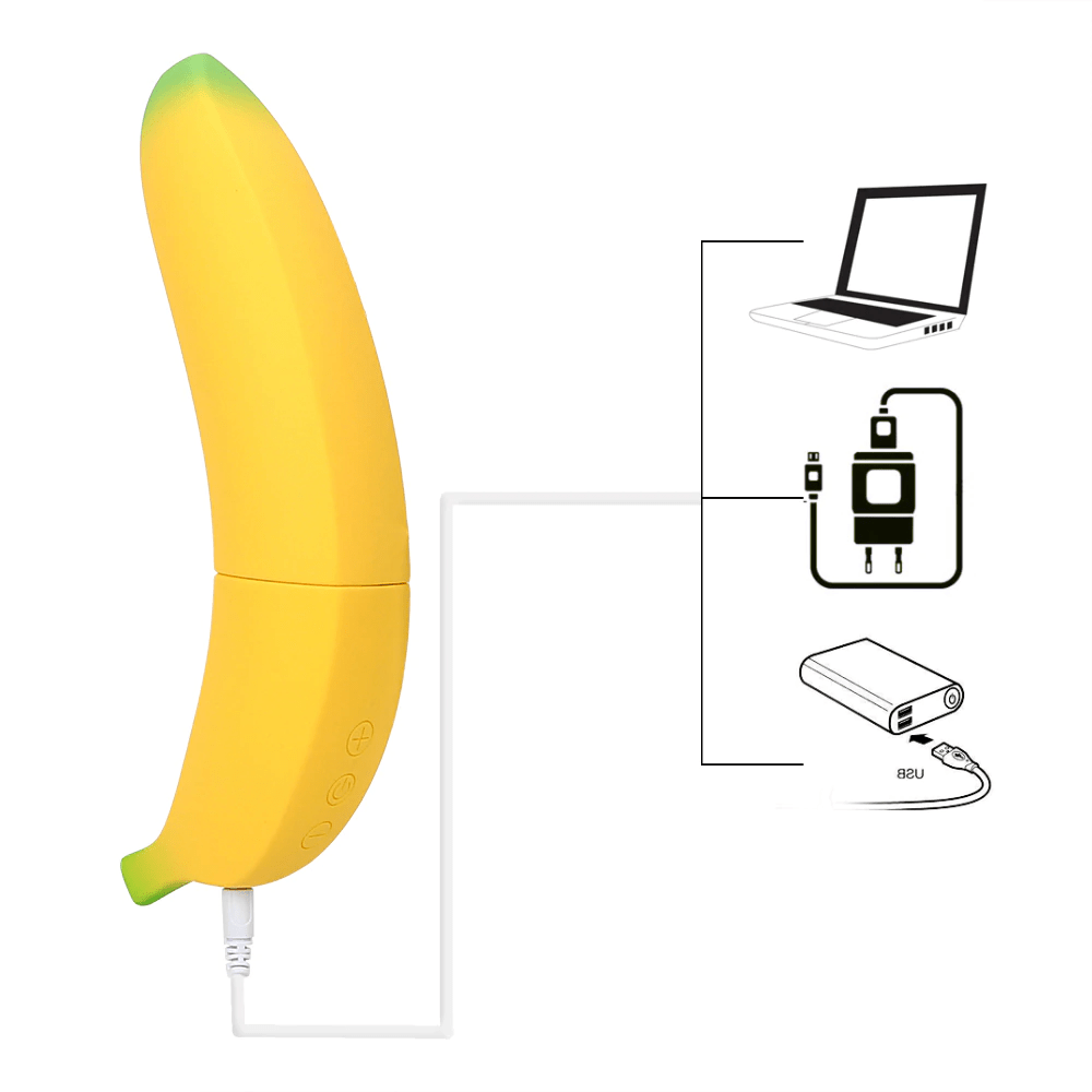 7 Speed Female Masturbator Vagina Stimulator Banana Vibrator Realistic Dildo Toy Pornhint image