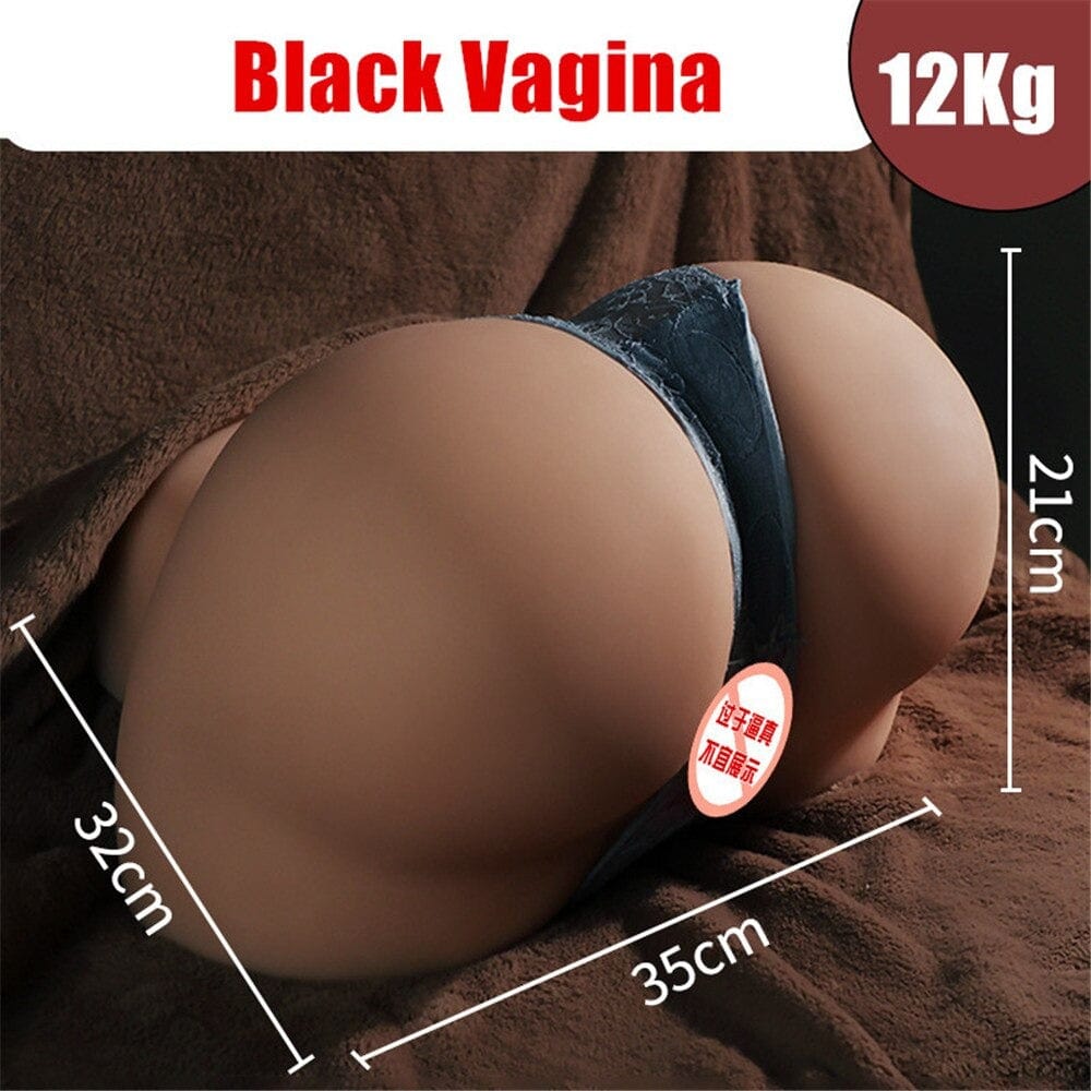 3D 11 Realistic Big Fatty Ass Sexy Half Body Doll Real Vagina Anal Pussy Dual Channel Male Masturbator Sex Toys For Men Dildo Pornhint pic image