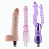 Pornhint 3XLR Sex Machine Attachment Combo-Double Headed Dildo for Man Female