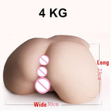 Pornhint 4Kg Sex Doll Artificial Vagina Real Pussy Male Masturbator Big Ass 3D Silicone Buttock Adult Anal Sex Toys for Men Penis Dildo