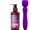Aromatherapy Massage Oil and Electric Handheld Massager for Deep Relaxation and Stress Relief for Couples and Self-pampering