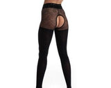Pornhint Black Diamond Crotchless Tights | Open Crotch | Crotchless Pantyhose | Crotchless | Crotchless Panties | Tights