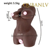 Pornhint Black Sex Doll for Men Real Skin Texture Silicone Male Masturbator Big Ass Artificial Vagina Pussy Sex Toy Adult Goods Store