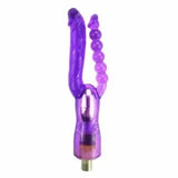 Pornhint Double Head Dildo Attachment Toys for Sex Machine Device (Purple)