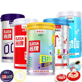 ELASUN Condoms for Men Ultra Thin 92 Pcs Extra Lubricated Natural Latex Rubber Penis Sleeve Jar Condom Sex Toys Intimate Shop