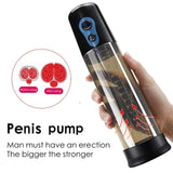 Pornhint Electric Penis Enlargement Trainer Sex Toy for Man Pump Prostate Massager Enhancer Vacuum Erection Rechargeable Sex Masturbation