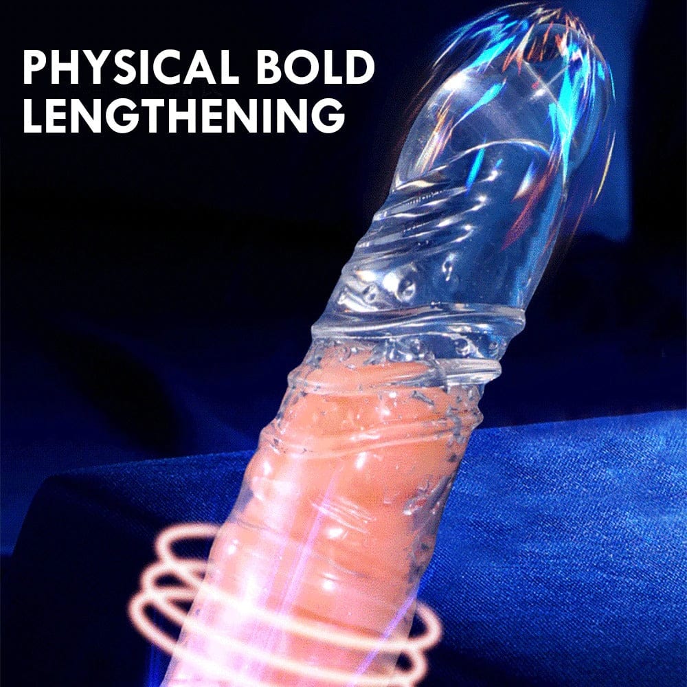 Extend condom Reusable Penis Delay Impotence Erectionscontraceptive G point soft silicone dildo sleeve Sex toys for Men Pornhint