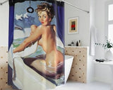 Pornhint Girl in Bath Nude Naked Woman Polyester Shower Curtain Bathroom home decor bathroom home house