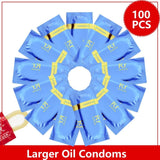 Pornhint High Quality 100 Pieces Long Lasting Lubricant Condoms Natural Latex Male Contraception Refreshing Physical Delay Adult Products