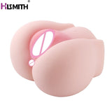 Pornhint HISMITH 3D Realistic Lifelike Sex Love Doll Elliptical Big Ass Masturbator With Vagina Anal Holes Pussy Toy Adult Toy for Male