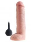 Pornhint King Cock 10 inches Squirting Cock Balls Beige