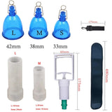 Pornhint Male Penis Extension Vacuum Cup Set Glans Extender Silicone Sleeve Stretcher Pump Hanger Enlargement Adult Product For Men Tools