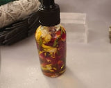 Massage Oil, Seductress, infused with crystals, florals  and essential oils