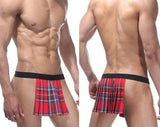 Pornhint Men's Jockstrap Scottish Kilt Costume ¥ Sexy Men Role Play Crotchless Mens Underwear ¥ Perfect Gift for LGBTQ Pride and Festival Clothing