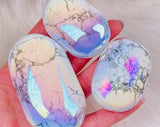 Natural StoneStone Quartz Natural Electroplated Colored White Turquoise Crystal Massage Wand Gemstone Polished Healing Stone