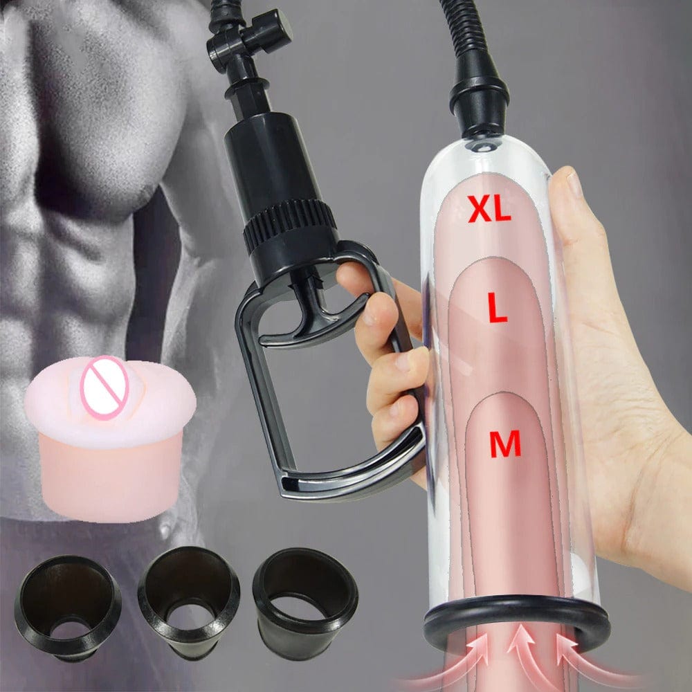 New Male Masturbation Penis Extender Trainer Acrylic Penis Pump Vacuum Pump Manual Penis Enlarger Adult Sex Toy For Men Sex Shop Pornhint