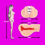 Pornhint New Special Sex Doll Real Pussy Anus Soft Vagina Sexy Realistic Doll With Skeleton Anime Love Doll Toy Gift for Man Lifelike