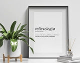 Reflexologist Definition Print