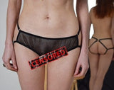 Pornhint See Through Uncensored Mesh Underwear- Black Fetish Transparent Panties- Extreme Crotch Less Bikinis- Erotic Open Naughty Underpants