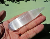 Pornhint SELENITE WAND Polished Pointer 4" Morocco 76g