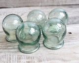 Pornhint Set of 5 Fire Cupping Cups Soviet Vintage Medical Cupping Glass Body Massage Vintage Jars Soviet Union EraVintage Glass Medical Bottles