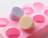 Set of 8 pcs Homemade Soap Molds Lotion Bar Mold Silicone DIY