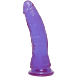 Pornhint Slippery When Wet Self-Lubricating Dildo 7.5 Inch Purple - Hott Love Extreme