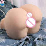 Pornhint SUMEITE S 3D Male Ass Masturbator Real Half Body Sex Doll Vaginal Pussy Anal Adult Toys For Man Strapon With 1.1KG AND 3KG