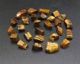 Tiger Eye Chips, Raw Tumbled Tiger Eye, Smooth Polished Raw Chips Tumbled, 8-12mm Fancy Shape Great for woodworking and make DIY