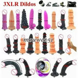 Traditional Sex Machine Attachment 3XLR Dildo Sex Love Machine Penis Accessories