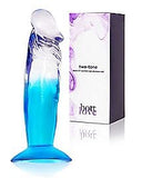 Pornhint Two-Tone Suction-Cup Dildo 6.5 Inch Blue - Hott Love