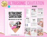 Ultrasonic Cavitation Training Manual, Cavi Lipo Body Contouring, Includes RF RadioFrequency, Ebook Template, Student, Tutor, Edit in Canva