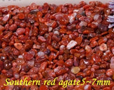 Pornhint Wholesale natural Southern red agate-agate gravels-chips-necklace-undrilled-polished-like blood-jewelry making