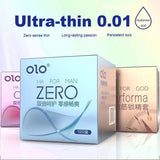 0.01 Ultra Thin Condom For Long Sex Hyaluronic Acid ICE Fire Delay Condoms Safe Sex Penis Sleeve Adult 18 Sex Toys Contraception