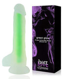 Green Glow Glow-in-the-Dark Dildo 8 Inch - Hott Love Extreme