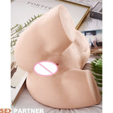 3D Big Ass Sex Doll para hombres Masturbación Vagina artificial Coño Dos canales Torso sexy Silicona Mujer Adulto Amor Hombre Mastubator