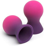 Lovehoney Colourplay Nipple Suckers - Color Changing Nipple Suction Toy - Soft Silicone Beginner Nipple Toy - Nipple Stimulator for Increased Sensitivity - Pink & Purple