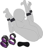 Bed Restraints Sex Bondage with Neck to Ankle/Thigh Cuff, Adjustable Sex Bondaged Restraints Set, BDSM Sex Toys for Couples Sweater Yoga S7