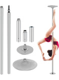 YRLLENSDAN Professional Spinning Static Dancing Pole for Home Gym, 45mm Height Adjustable Stripper Pole for Home with Stage, Spinner Dance Pole for Exercise Club Party