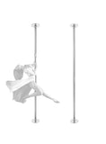 Yescom 9.25 FT 45MM Spinning Static Dancing Pole Kit for Club Party Fitness Exercise 2 Pack