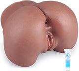 Realistic Male Masturbator Sex Dolls-Dual Channel Pocket Pussy Ass Flesh Light with Vagina and Anal Sex Butt Female Torso Male Stroker - Adult Male Sex Toys for Masturbation (7x6x4.6 inches,4.5lbs)
