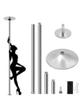 CodYinFI 45mm Portable Dancing Pole Stripper Pole w/Spinning and Static Modes Height Adjustable Removable for Exercise Fitness Pub and Home Gym