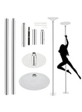XGeek Stripper Pole Spinning Static Dancing Pole Portable Removable 45mm Dance Pole Kit for Dance Room, Living Room, Bedroom Spinning Dance