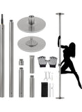 Dance Pole Portable Dancing Pole Height Adjustable 88.6''-108.1'' Static Spinning Pole for Apartment
