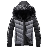 Winter Jacket Men 2023 Fur Collar Hooded Thick Warm Cotton Outwear Man Patchwork Parka and Coats Windbreaker Parkas Male M-5XL