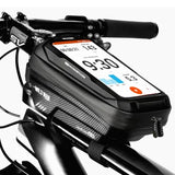 WILD MAN 2023 bolsa de bicicleta marco frontal tubo superior bolsa de ciclismo impermeable 6,5 pulgadas funda de teléfono bolsa con pantalla táctil MTB paquete accesorios de bicicleta